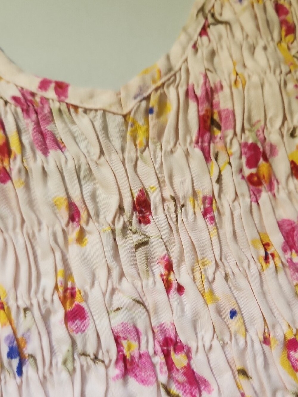Kendall & Kylie Pink Floral Smocked Camisole - Picture 6 of 13